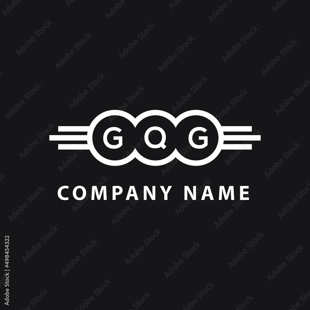 GQG letter logo design on black background. GQG creative circle letter logo concept. GQG letter design. GQG letter logo design on black background. GQG creative circle letter logo concept. GQG letter design.