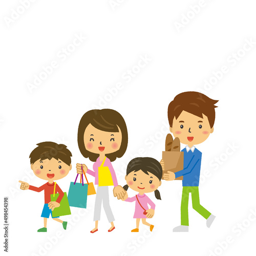 家族でショッピング