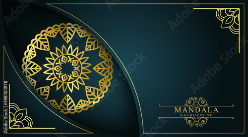 Luxury mandala background with golden arabesque pattern Arabic Islamic east style vector. gold, mandala, abstract, decoration, design