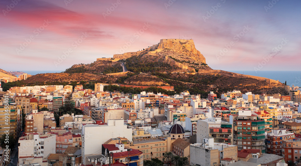 Obraz premium View of Serra Grossa o San Julian Mountain in Alicante - Spain
