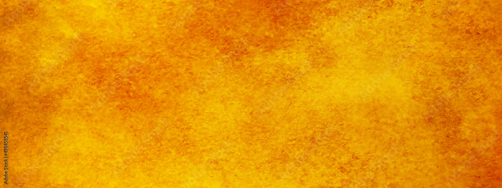 Abstract decorative grunge texture of orange or yellow concrete wall background, Colorful bright yellow or orange design paper texture, Old yellow or orange grunge texture background for design.