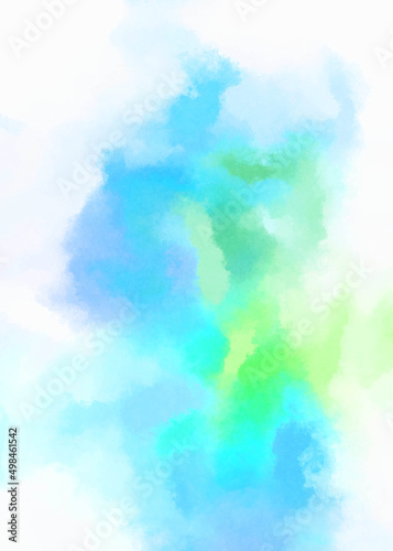 Watercolor painted background. Abstract Illustration wallpaper. Brush stroked painting. 2D Illustration.