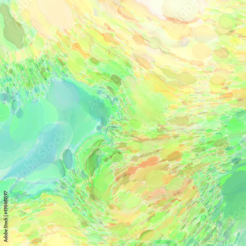 Contemporary art. Colorful texture of hand made artwork. Modern painting. Watercolor strokes on surface. Artistic background image. Abstract painting on canvas. Brushstrokes.