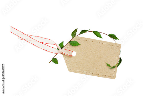 Cardboard label and small t...