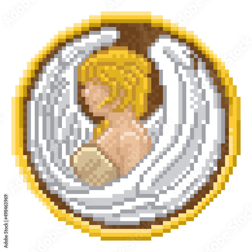 Zodiac Horoscope Astrology Virgo Pixel Art Sign