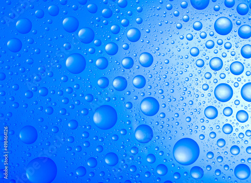 blue water drops background.