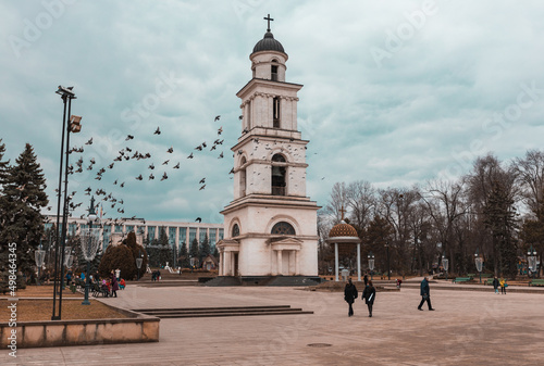 The Metropolitan Cathedral in Chisinau , The center of the capital city of Moldova photo