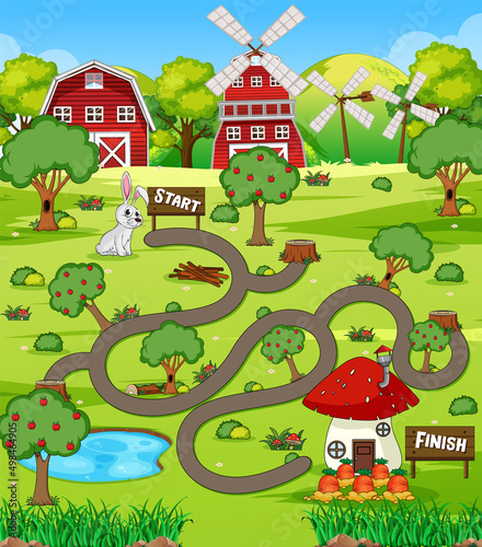 A farm boardgame template