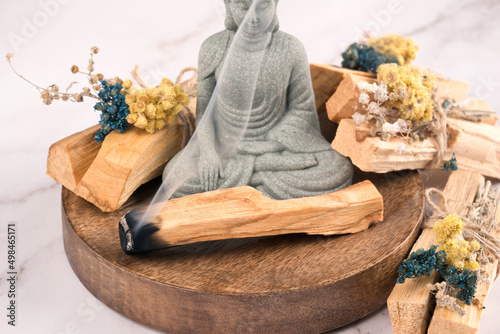 Canvas Print Incense burning