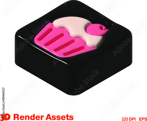 
cute 3d assets of food market, perfect for social media, game, website assets and many more