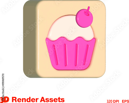  cute 3d assets of food market  perfect for social media  game  website assets and many more