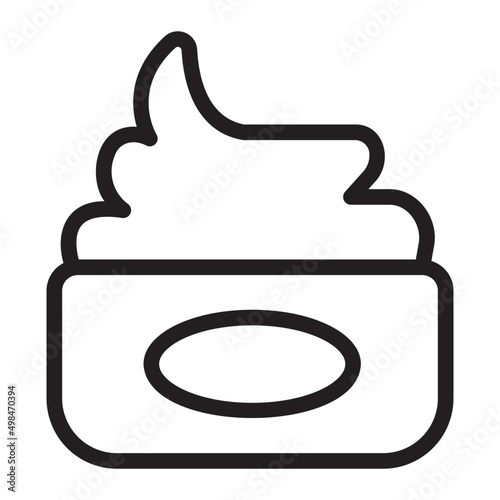moisturizer  line icon