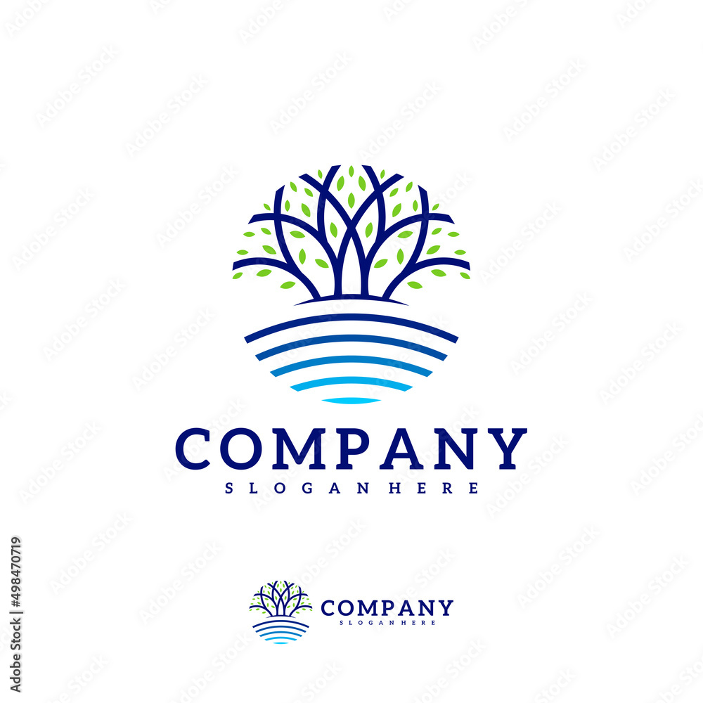 Tree logo vector template, Creative Tree logo design concepts Tree logo vector template, Creative Tree logo design concepts