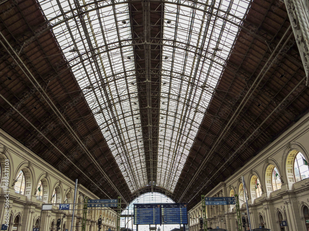 Historic Landmark Train Station Budapest Hungary