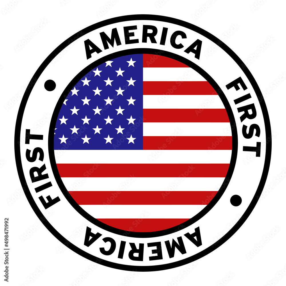 Round America First United States Flag Clipart Round America First United States Flag Clipart