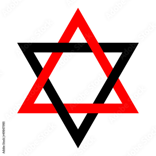 Photography Multicolor Star of David Clipart 8