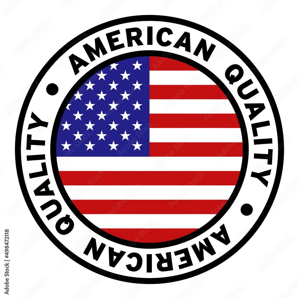 Round American Quality United States Flag Clipart
