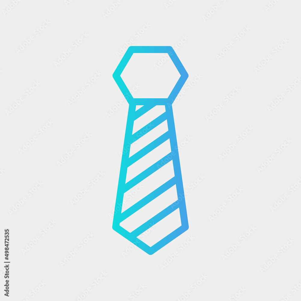 Necktie icon in gradient style, use for website mobile app presentation Necktie icon in gradient style, use for website mobile app presentation