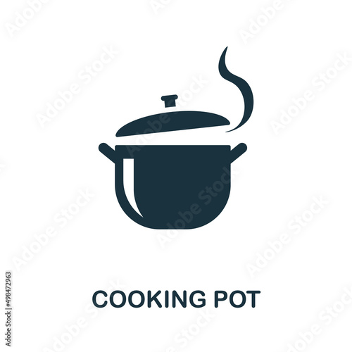 Cooking Pot icon. Simple element from kitchen collection. Creative Cooking Pot icon for web design, templates, infographics and more