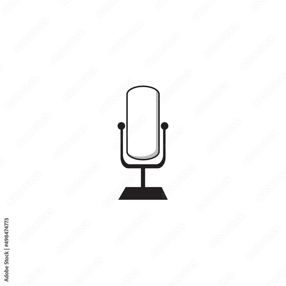 Microphone icon design free vector Microphone icon design free vector