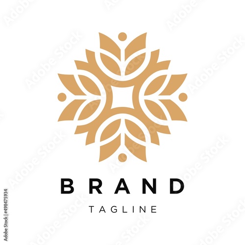 Premium Ornament Flower Logo design.