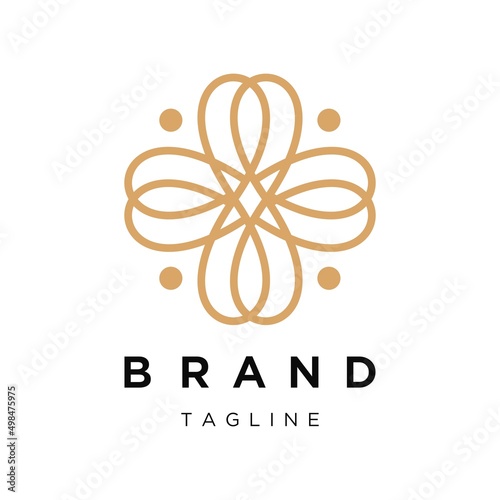 Premium Ornament Flower Logo design.