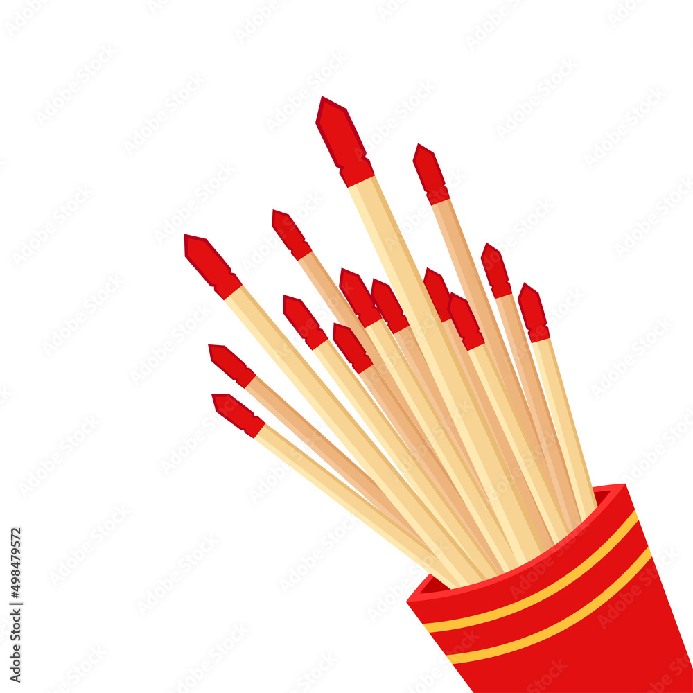 Seam-Si, Chi-Chi Sticks or fortune sticks vector, Shake for future fore.(horoscope style Thailand) Seam-Si, Chi-Chi Sticks or fortune sticks vector, Shake for future fore.(horoscope style Thailand)