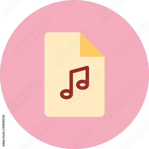 MP3 Music file vector Icon