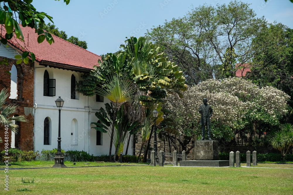 Fort Santiago in Intramuros, Manila, Philippines. The defense fortress is located in Intramuros, the walled city of Manila.