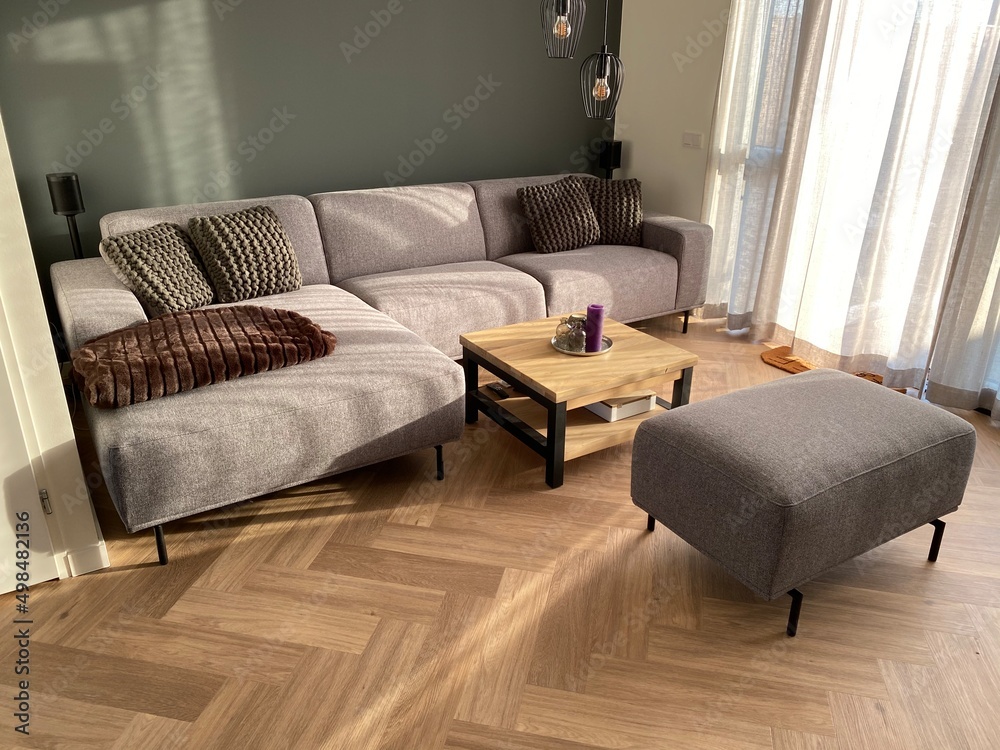 Fototapeta premium PVC flooring with decoration