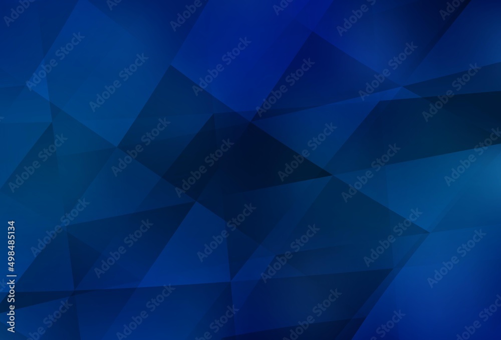 Light BLUE vector triangle mosaic template. Light BLUE vector triangle mosaic template.