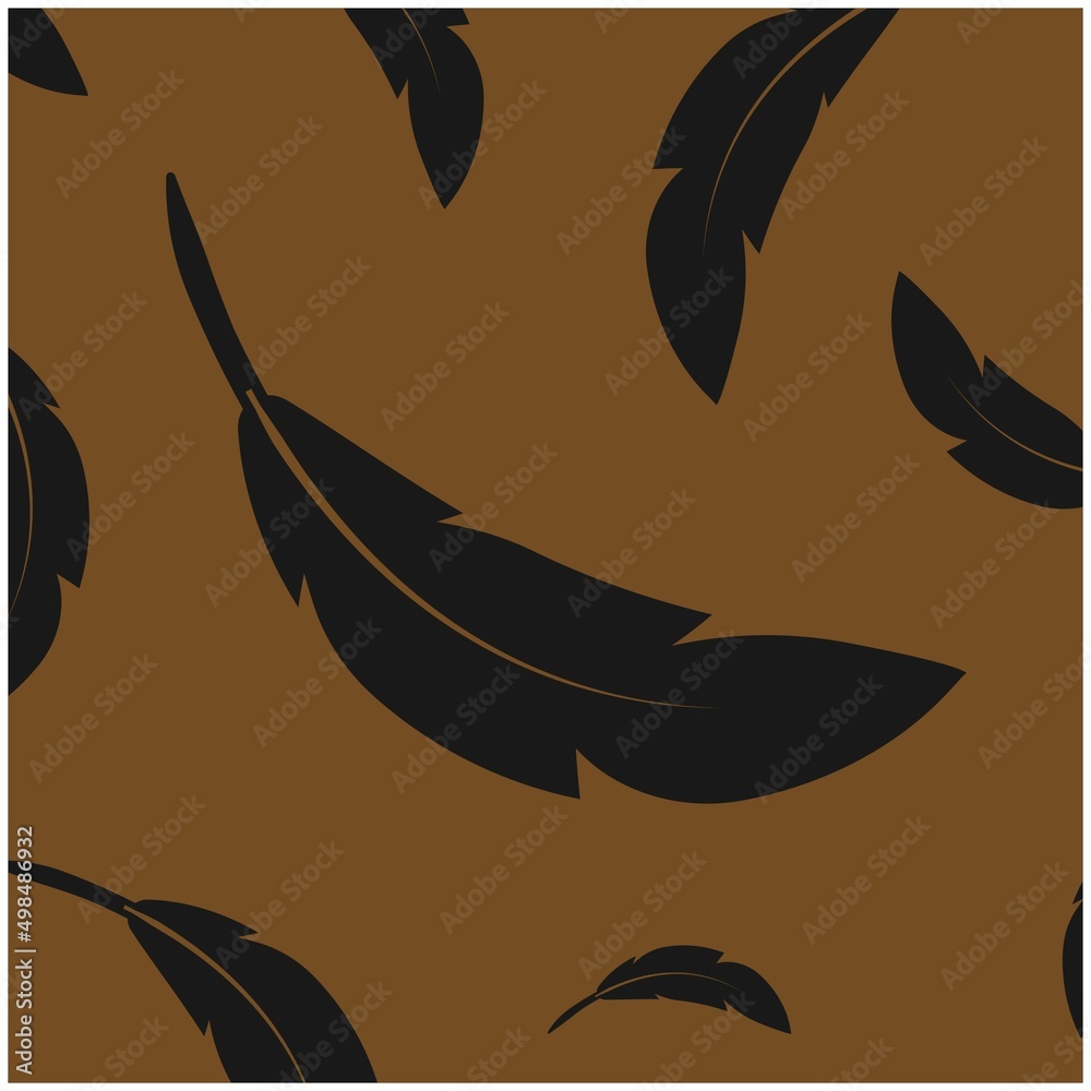 Fototapeta premium scattered feather background vektor