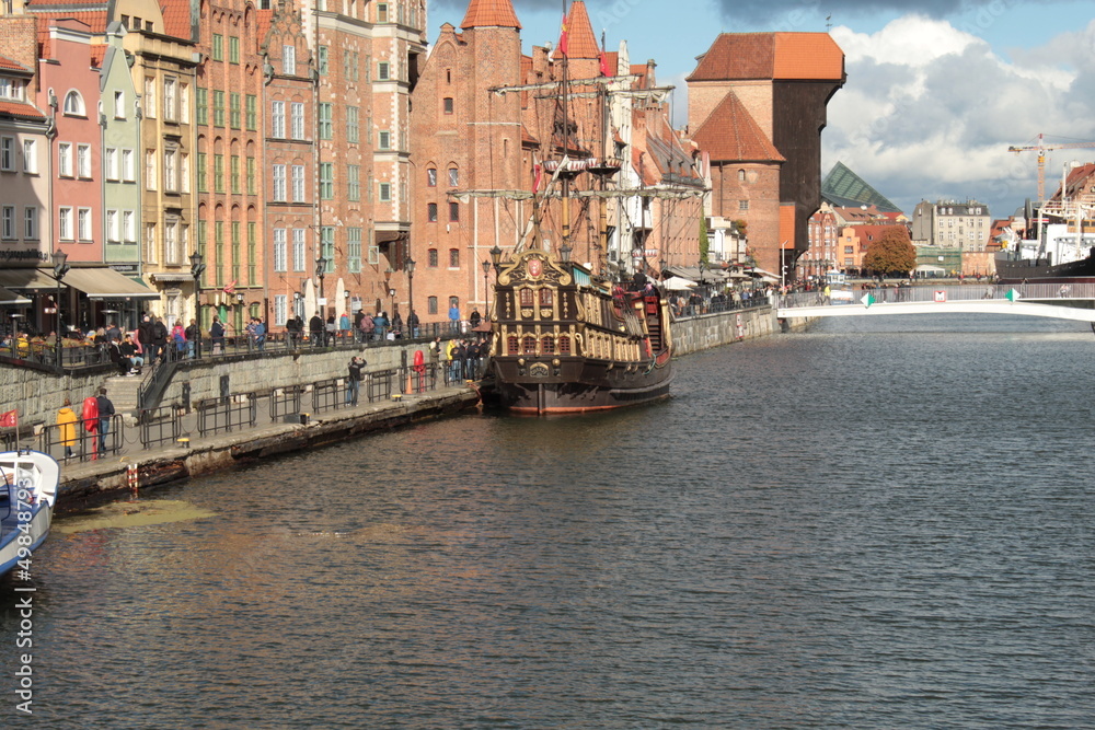 Naklejka premium Miasto Gdańsk