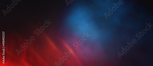 Fototapeta Naklejka Na Ścianę i Meble -  abstract red, blue and black defocused background. bokeh lights