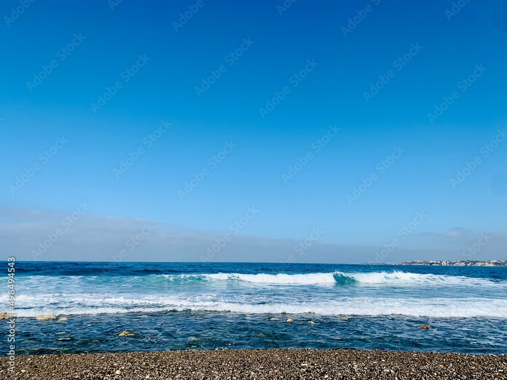 Paphos district, Paphos, CyprusCoral Bay beach - popular beach with clear sea water and comfortable sandy beach,