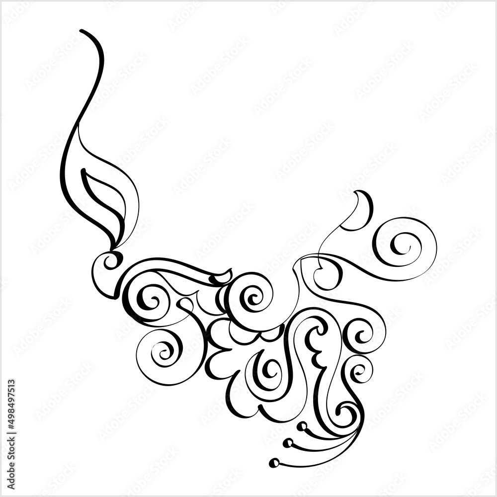 Fototapeta premium Diwali Diya Pen Ink Style M_2204024