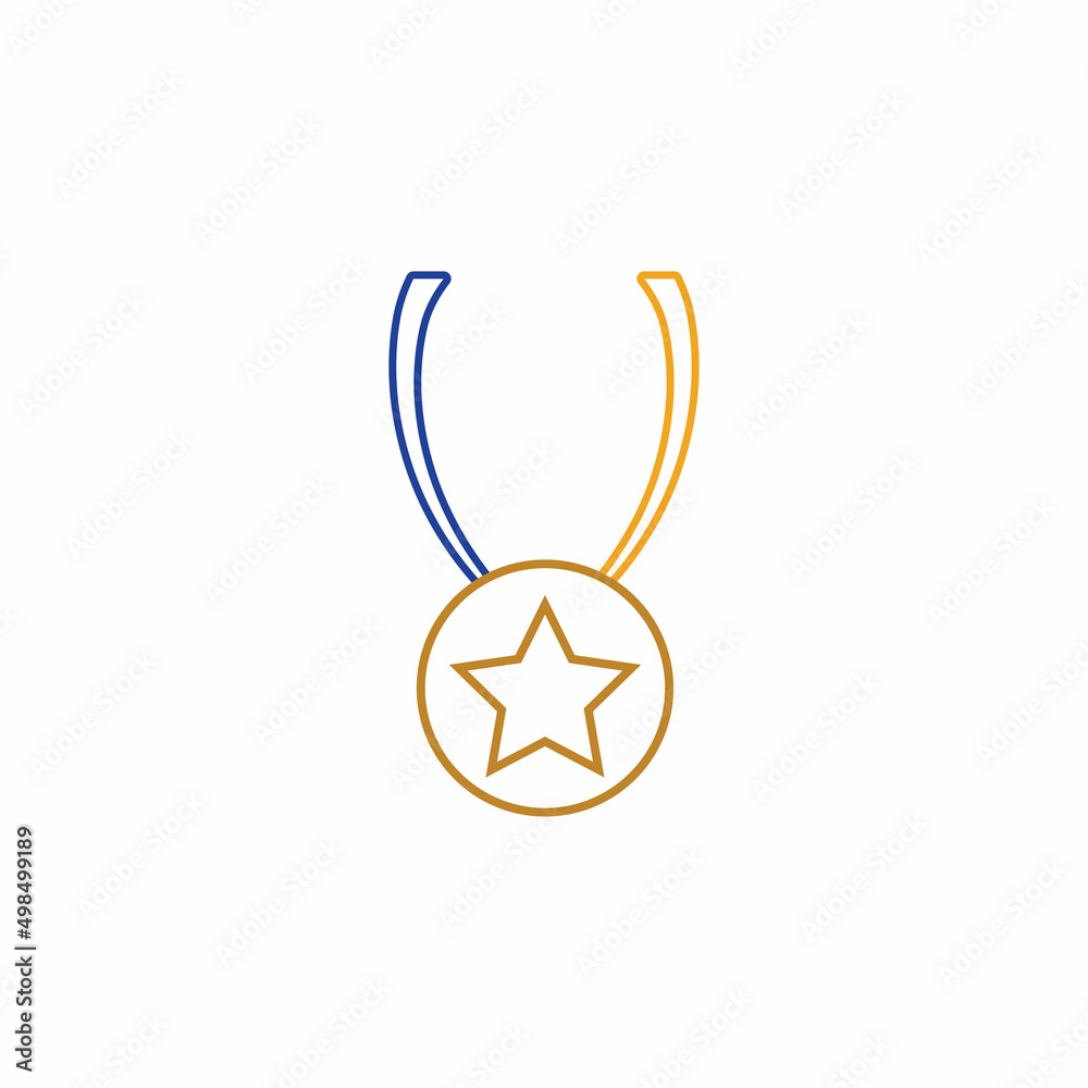 Medal icon vector background template illustration Medal icon vector background template illustration