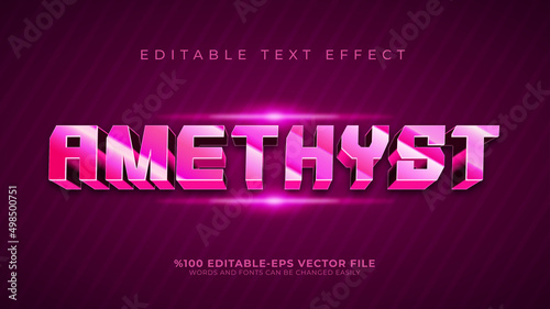3d crystal editable text effect