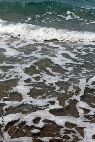 waves on the beach