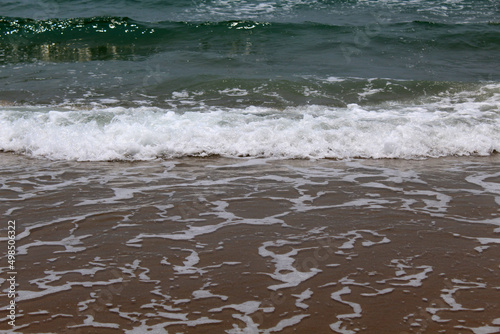 waves on the beach