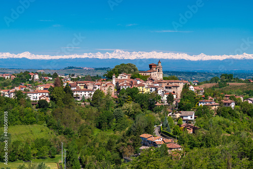 view of Trisobbio  Piedmont  Italy