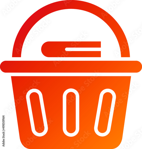 Laundry Basket Icon Style