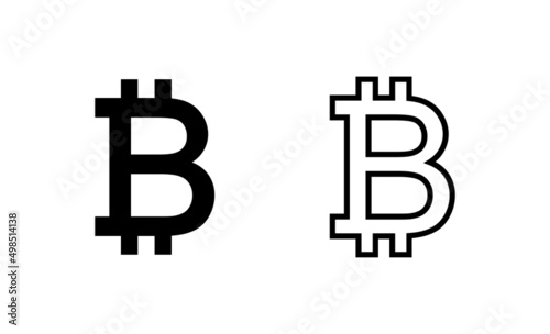 Bitcoin icon vector. bitcoin sign and symbol. payment symbol. cryptocurrency logo