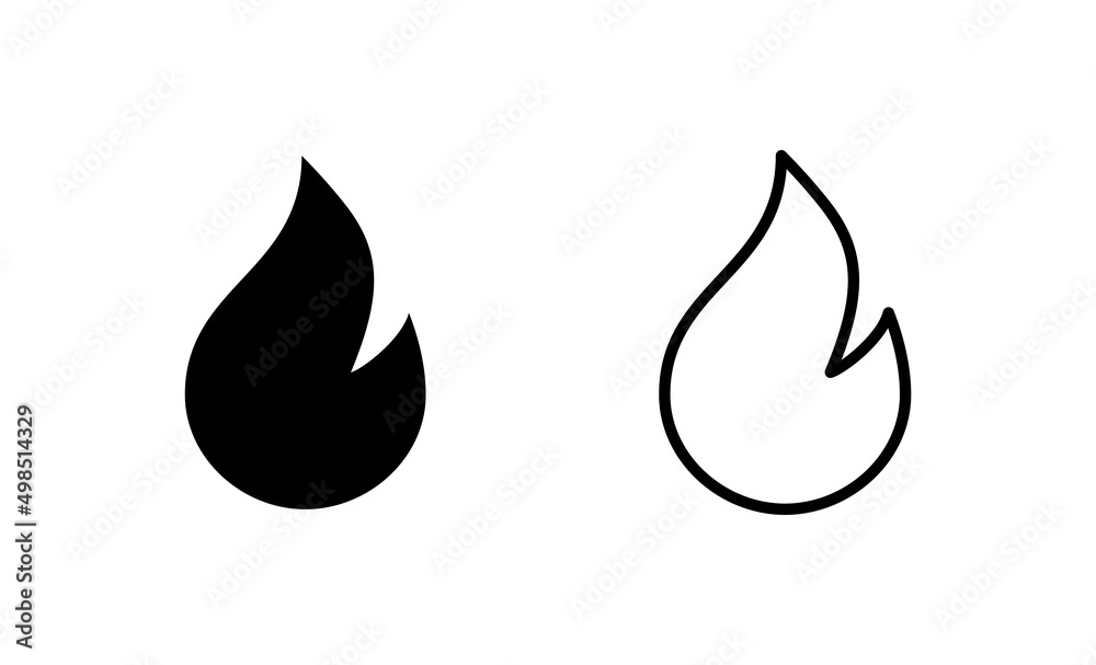 Fire icon vector. fire sign and symbol Fire icon vector. fire sign and symbol
