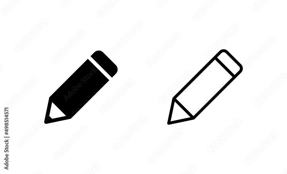 Pencil icon vector. pen sign and symbol. edit icon vector Pencil icon vector. pen sign and symbol. edit icon vector