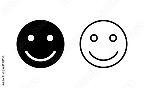 Smile icon vector. smile emoticon icon. feedback sign and symbol