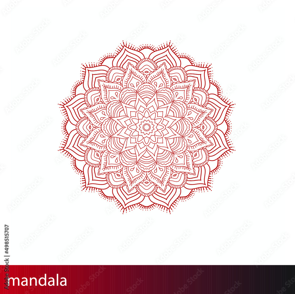 mandala red