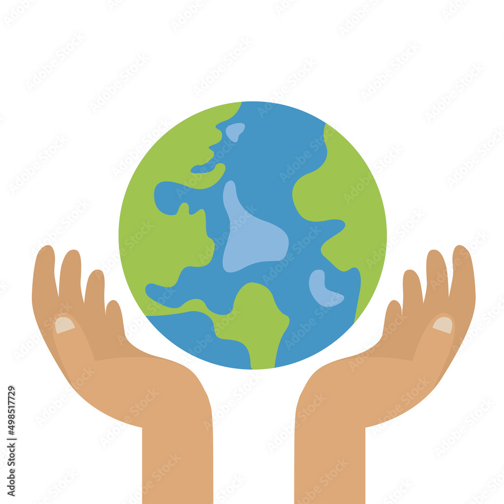 Hands holding the globe, the earth. The concept of Earth Day. Hands holding the globe, the earth. The concept of Earth Day.
