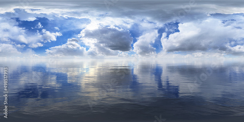Obraz na płótnie sky clouds ocean 360° x 180° vr environment