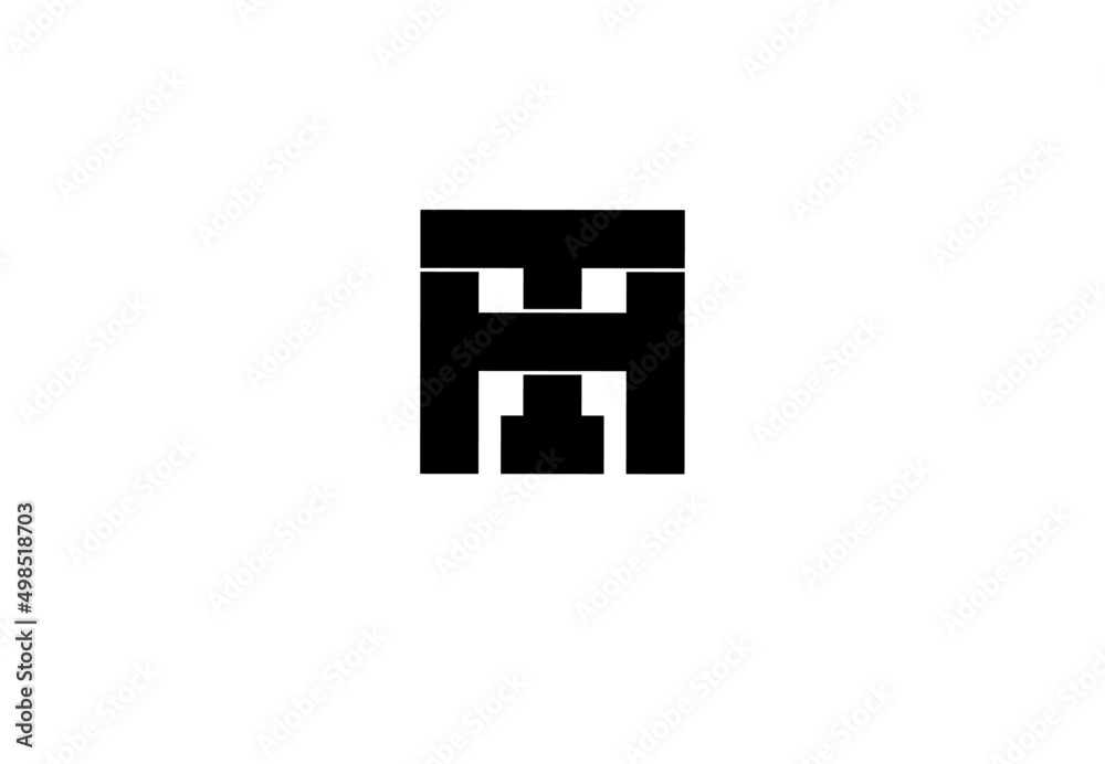 ht th t h initial letter logo isolated on white background ht th t h initial letter logo isolated on white background